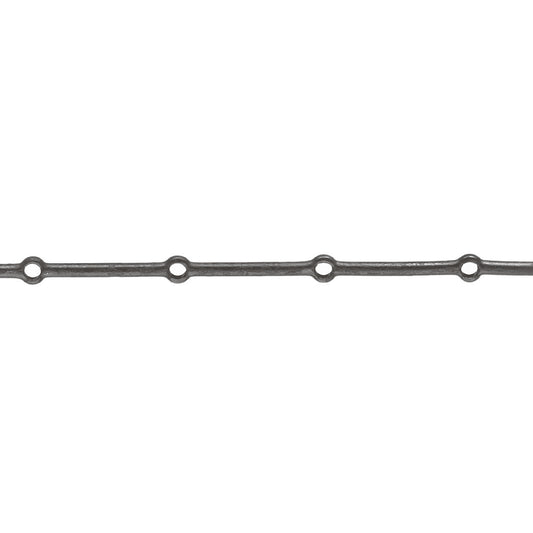 Barra forata Ø 12 mm - Foro diametro Ø 12 - n. 16 fori - Interasse 120 mm